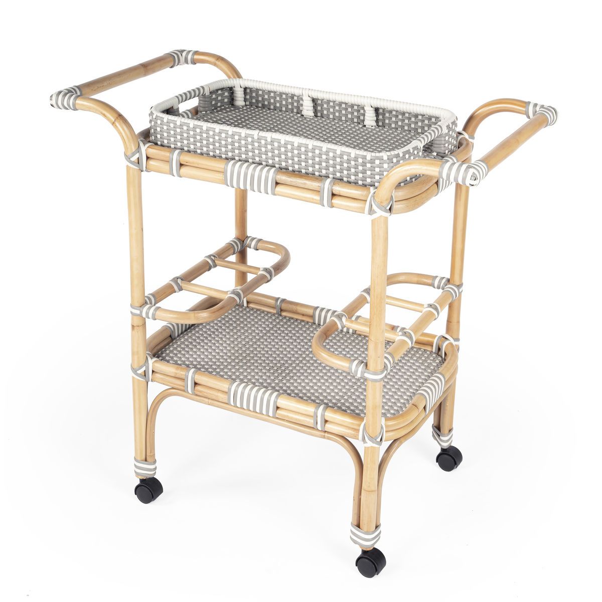 Butler Specialty Selena Rattan Bar Car