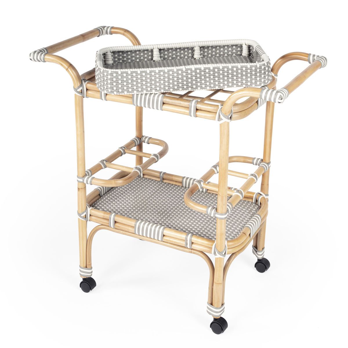 Butler Specialty Selena Rattan Bar Car
