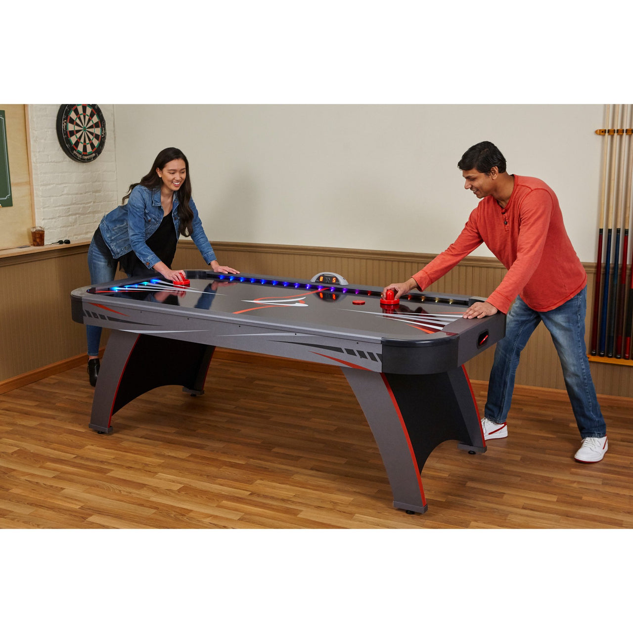 Fat Cat Volt Led Illuminated Air Hockey Table