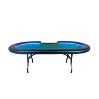 Thumbnail for BBO Aces Pro Alpha Poker Table Blue LED Green Speed Suit