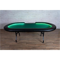 Thumbnail for BBO Aces Pro Alpha Poker Table LED Green Speed Suit