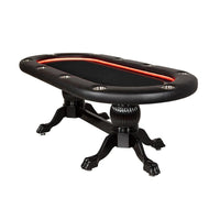 Thumbnail for BBO Elite Alpha LED Poker Table Black Velveteen