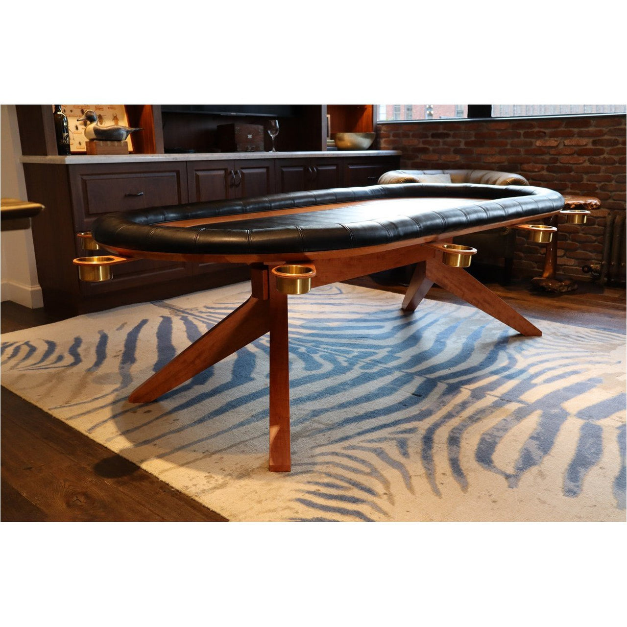 BBO Franklin Poker Table Vegan Leather Surface
