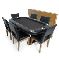 Thumbnail for BBO Helmsley Full Armrest Black Sets Table Dining Top and Chairs