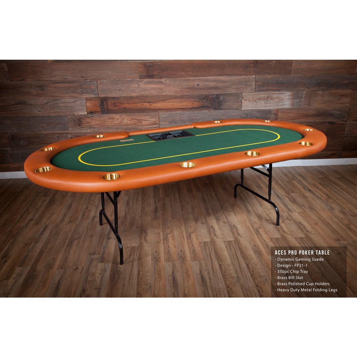 BBO POKER TABLE ACES PRO CUSTOM ARMREST CHIP HOLDER