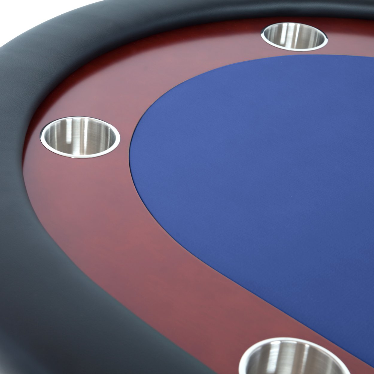 BBO Rockwell Poker Table Blue Racetrack Surface
