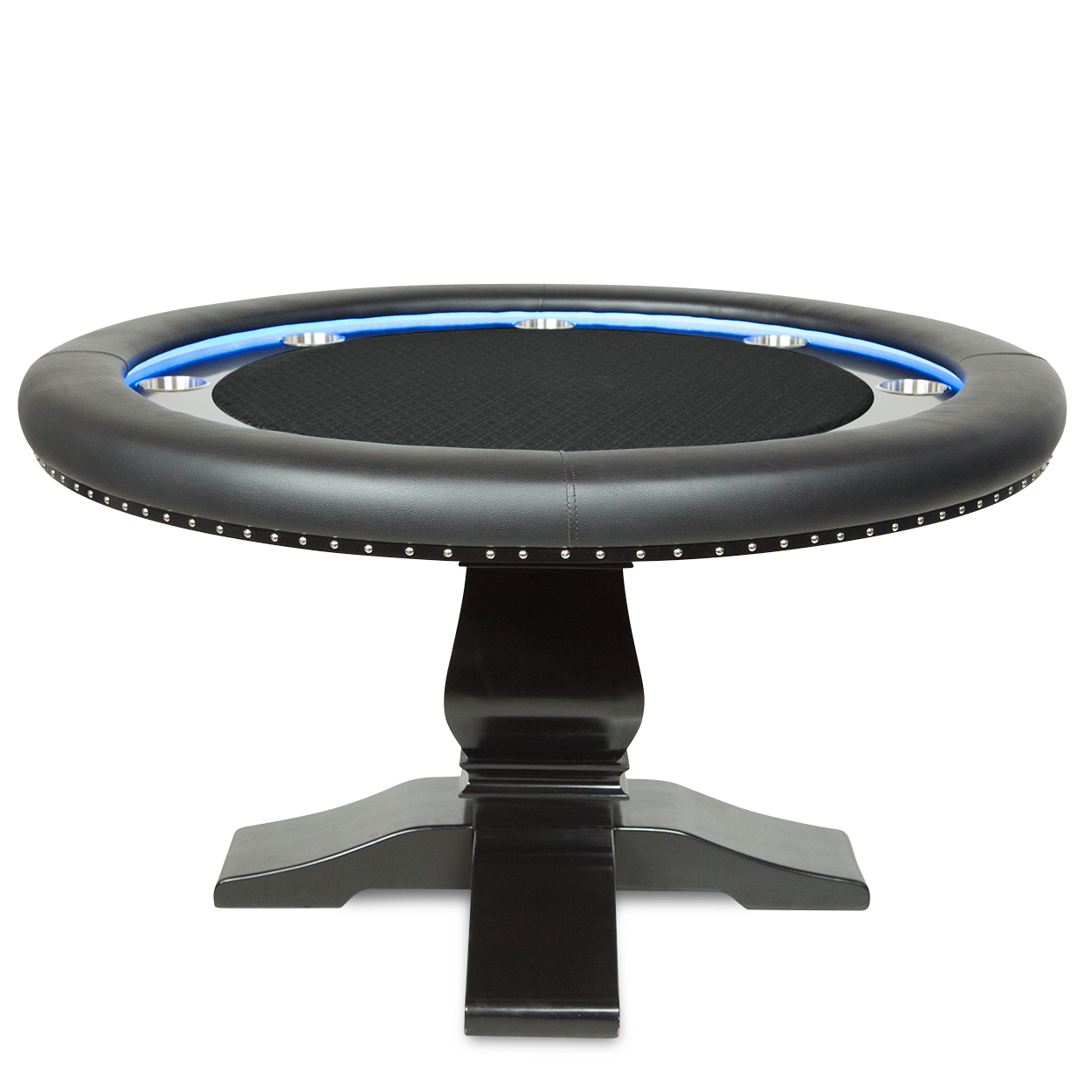 BBO The Ginza LED Poker Table Black Speed Cloth