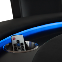 Thumbnail for BBO The Ginza LED Poker Table Black Velveteen Cloth Remote
