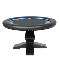 Thumbnail for BBO The Ginza LED Poker Table Black Velveteen Cloth
