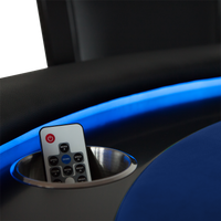 Thumbnail for BBO The Ginza LED Poker Table Blue Velveteen Cloth Remote