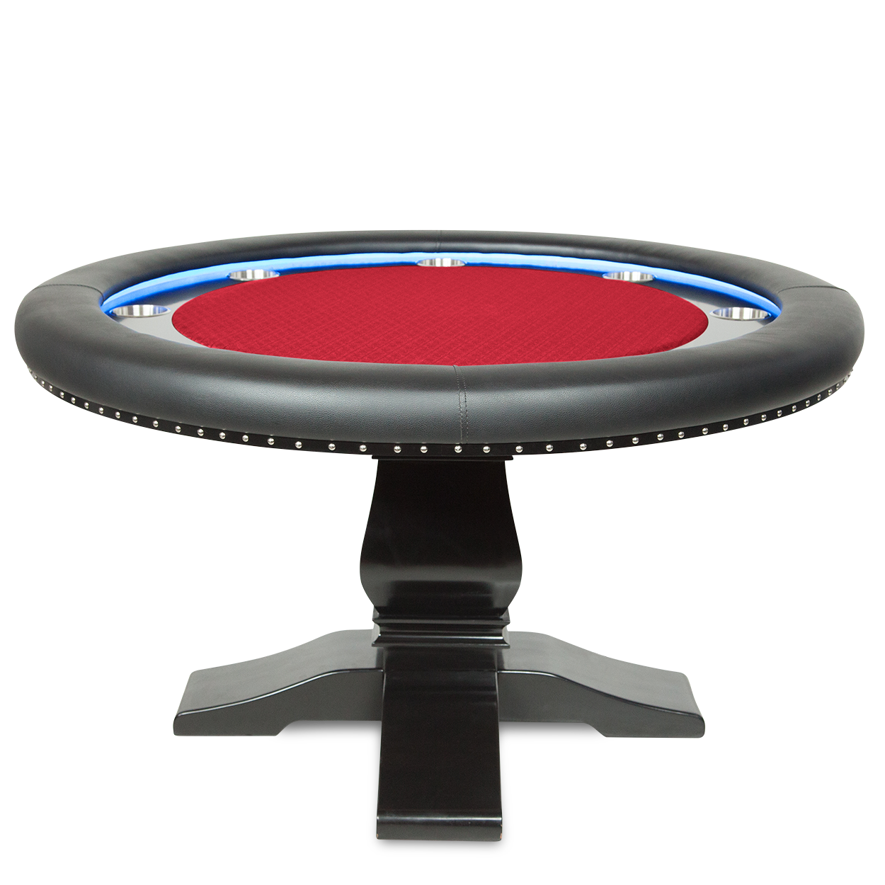 BBO The Ginza LED Poker Table Red Speed Cloth