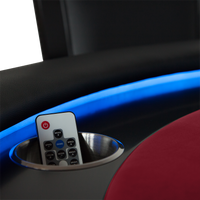 Thumbnail for BBO The Ginza LED Poker Table Red Velveteen Cloth Remote