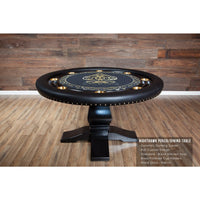 Thumbnail for BBO The Nighthawk Poker Table Custom Design Black Gloss Melvin
