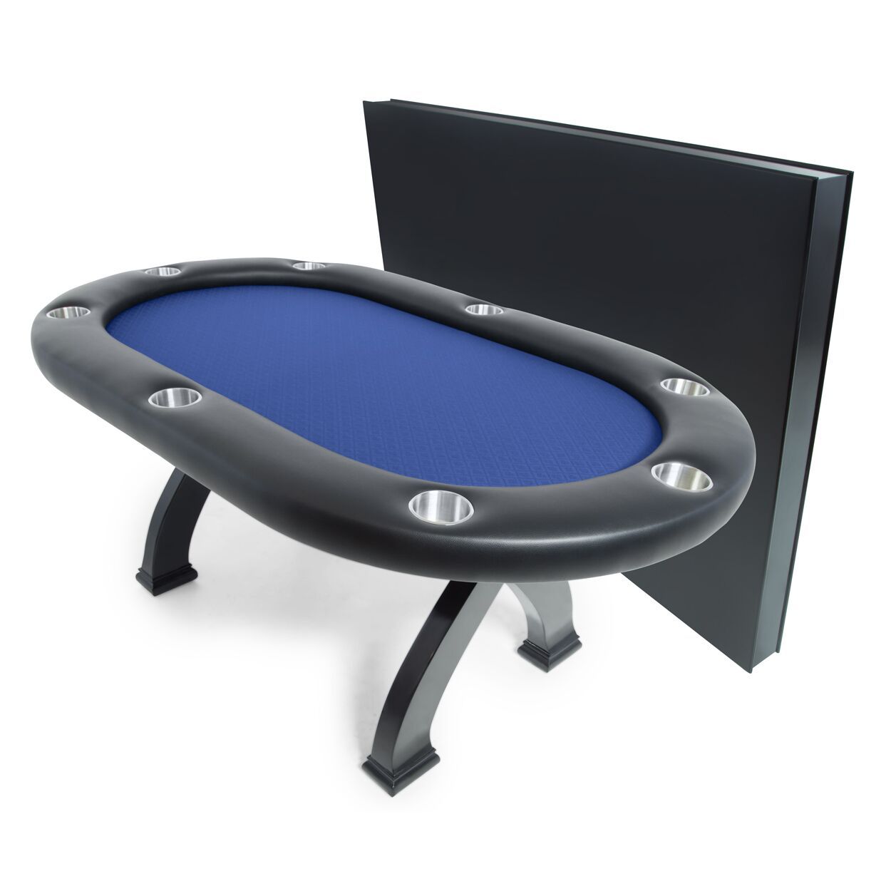 BBO X2 Mini Poker Dining Table Black Full Armrest Speed Suit Blue