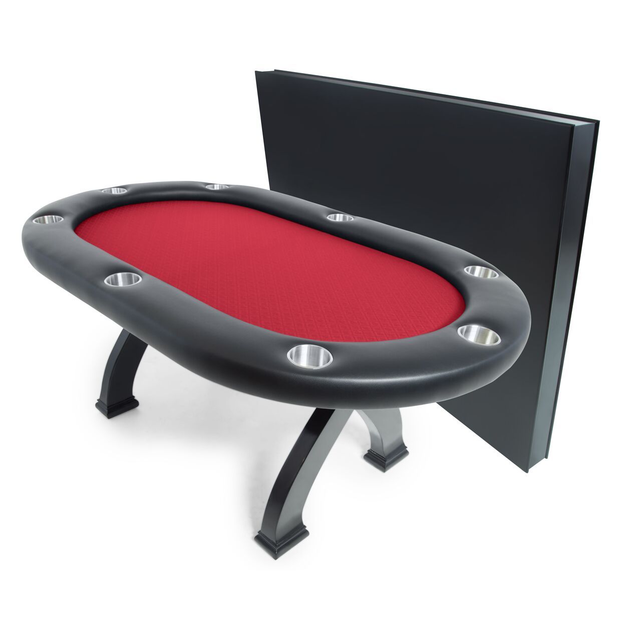 BBO X2 Mini Poker Dining Table Black Full Armrest Speed Suit Red