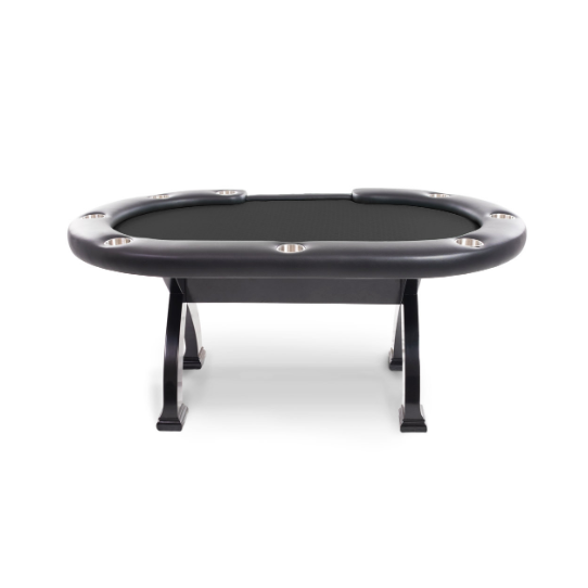 BBO X2 Mini Poker Table Black Speed Suit Dealer Cut Black