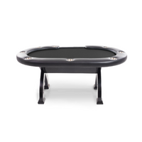 Thumbnail for BBO X2 Mini Poker Table Black Speed Suit Dealer Cut Black