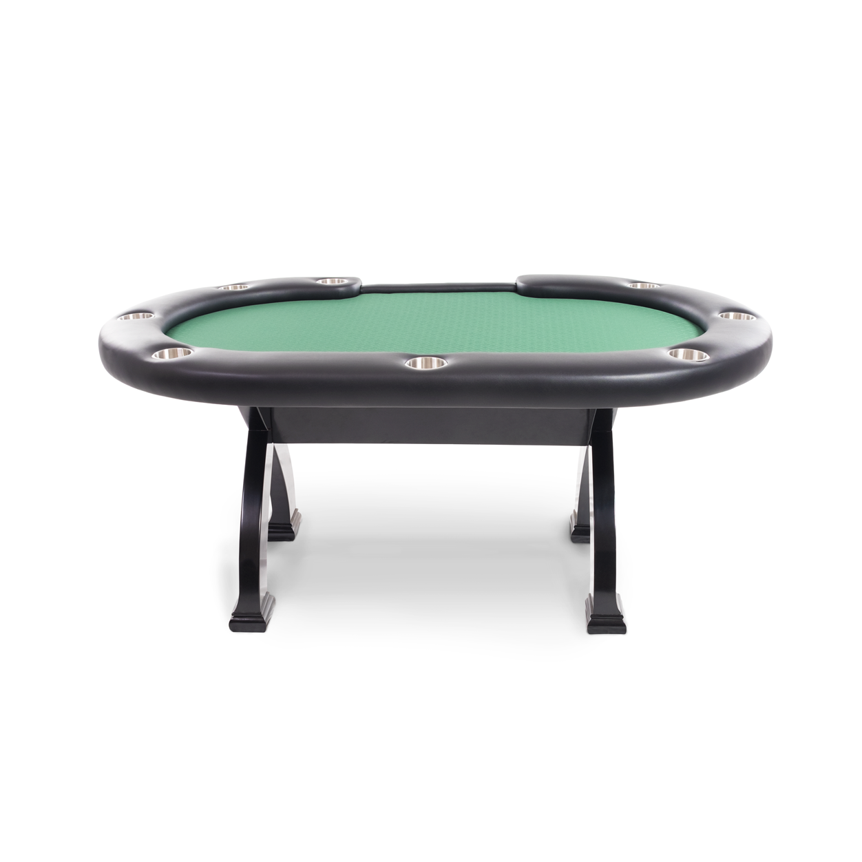 BBO X2 Mini Poker Table Black Speed Suit Dealer Cut Green