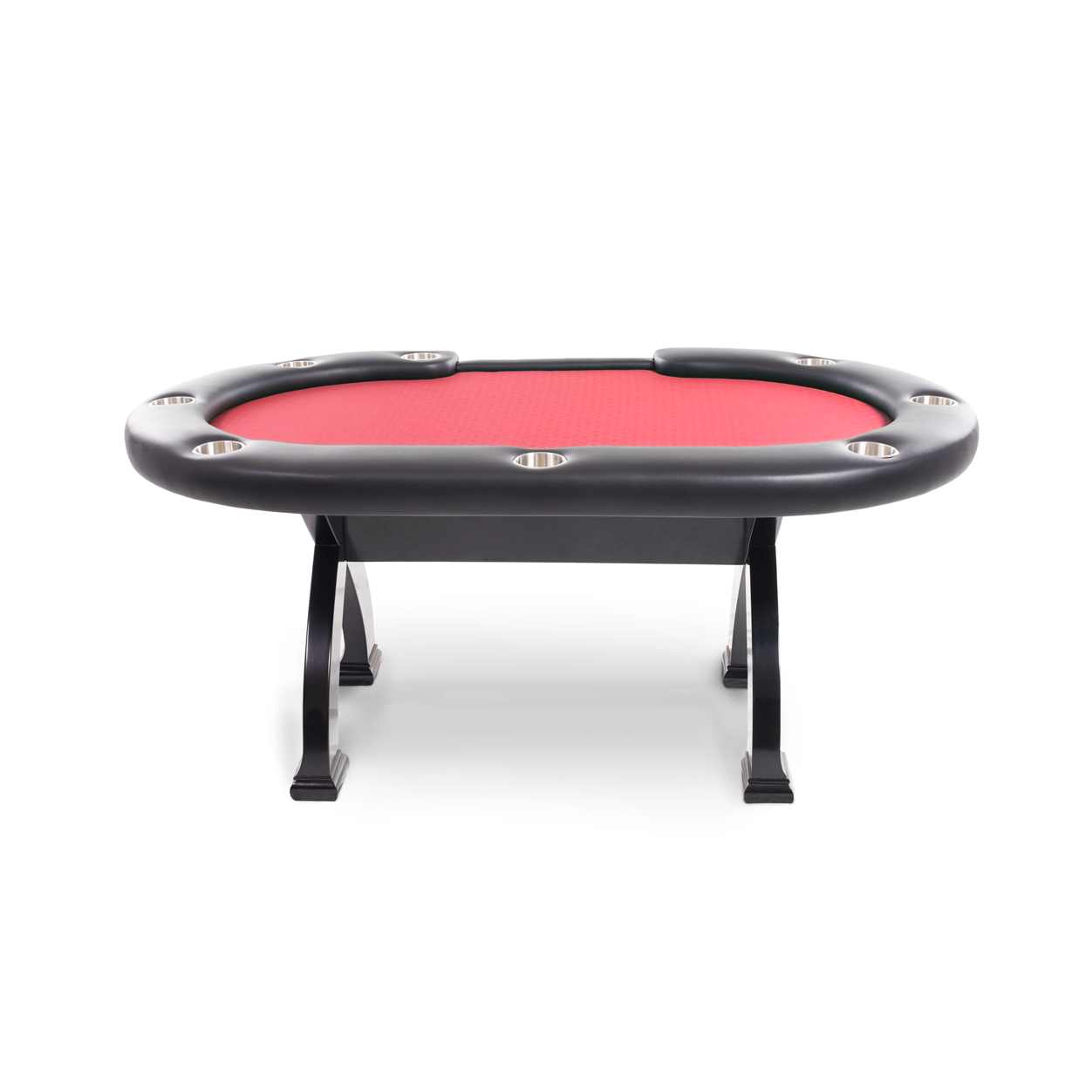 BBO X2 Mini Poker Table Black Speed Suit Dealer Cut Red