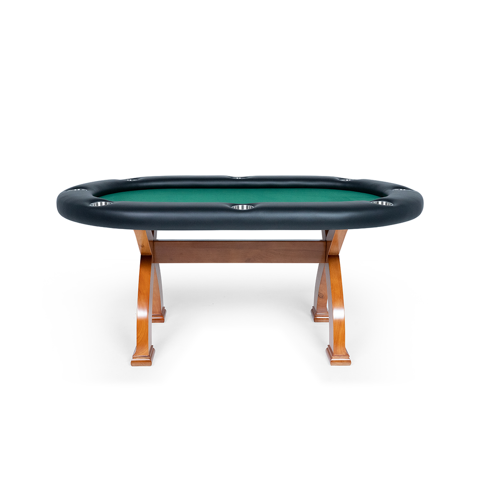 BBO X2 Mini Poker Table Cherry Full Armrest Speed Suit Green