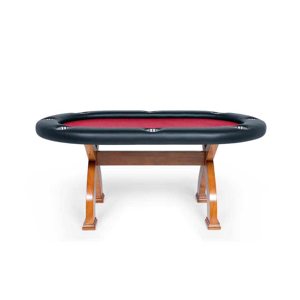 BBO X2 Mini Poker Table Cherry Full Armrest Speed Suit Red