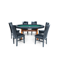 Thumbnail for BBO X2 Mini Poker Table Cherry Green With BBO Classic Chairs