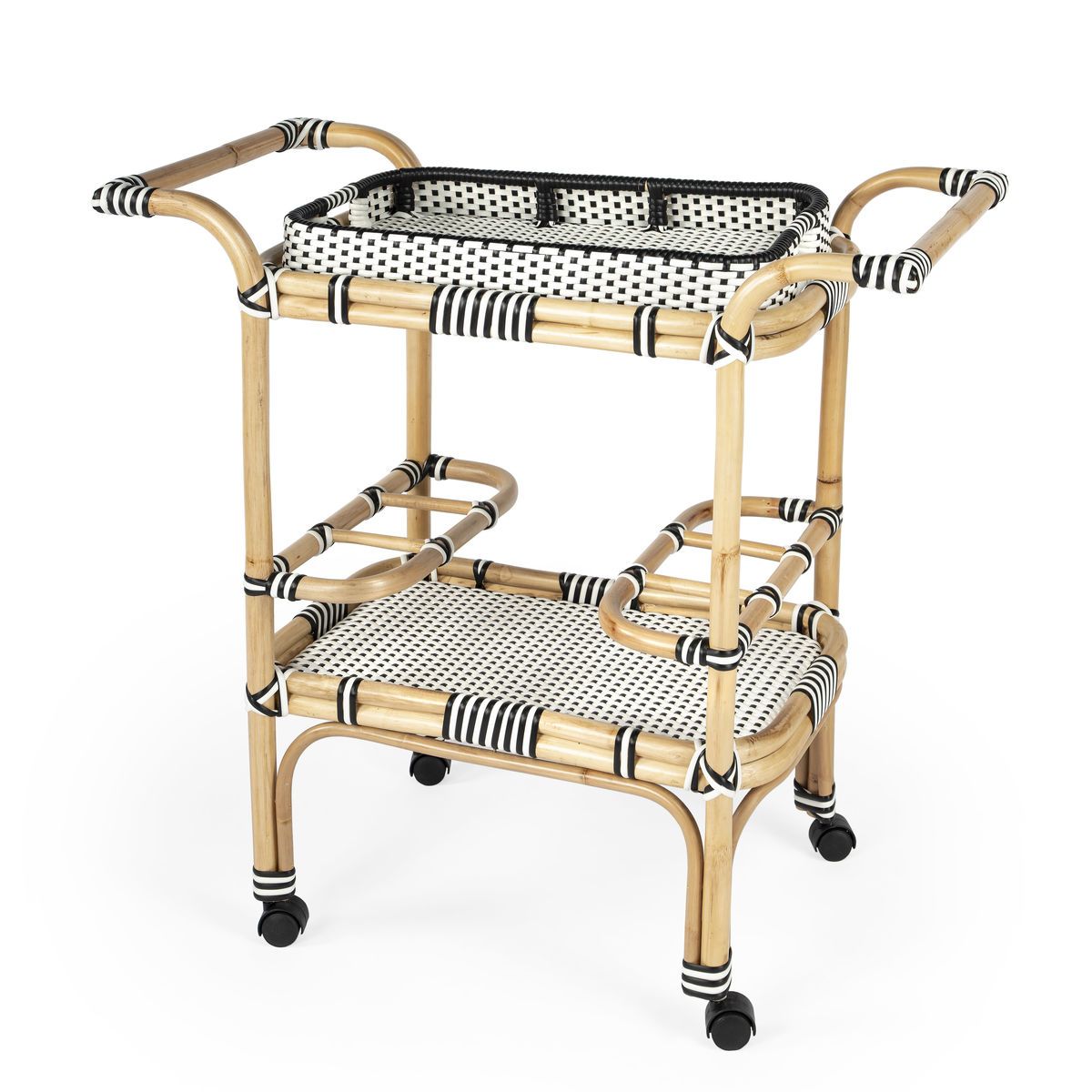 Butler Specialty Selena Rattan Bar Car