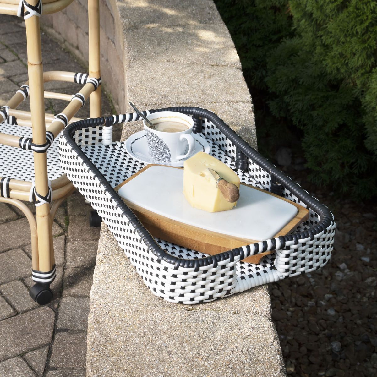 Butler Specialty Selena Rattan Bar Car