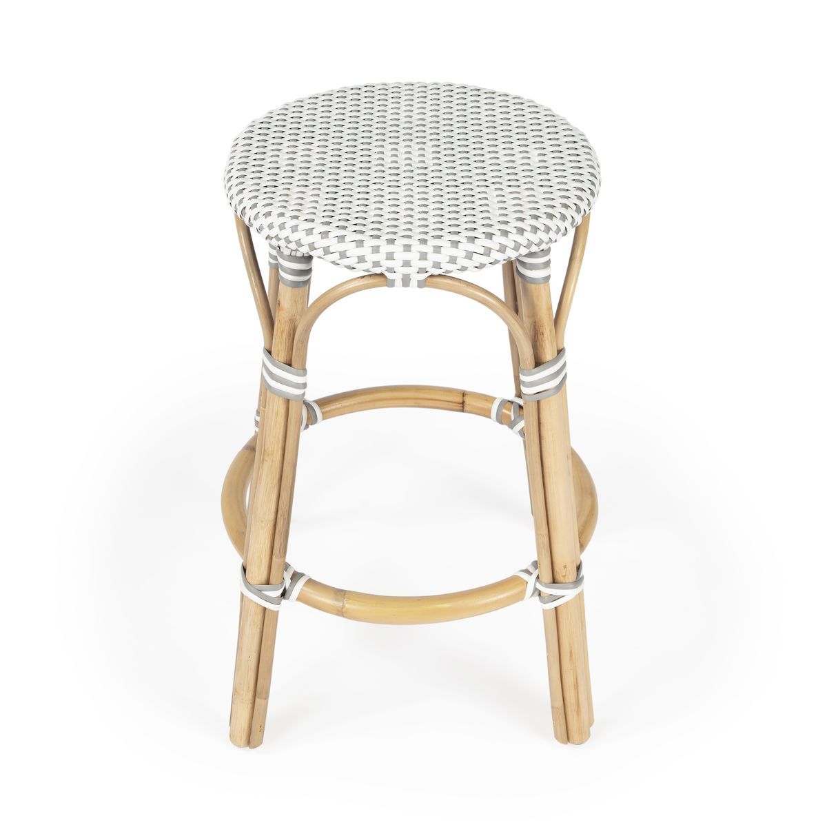 Butler Designers Edge 9371329 Counter Stool Grey White