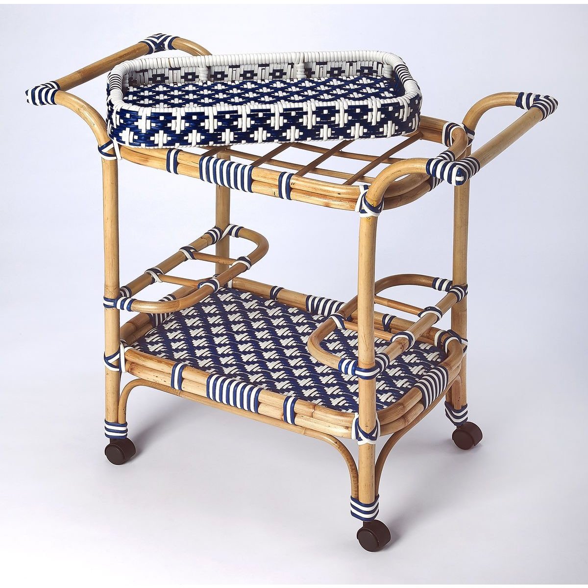 Butler Specialty Selena Rattan Bar Car