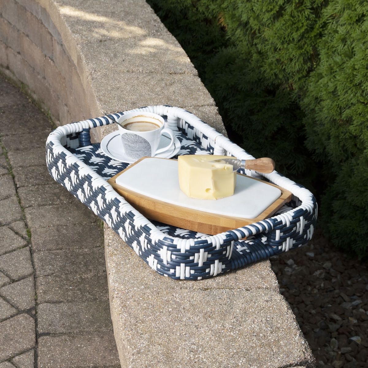 Butler Specialty Selena Rattan Bar Car
