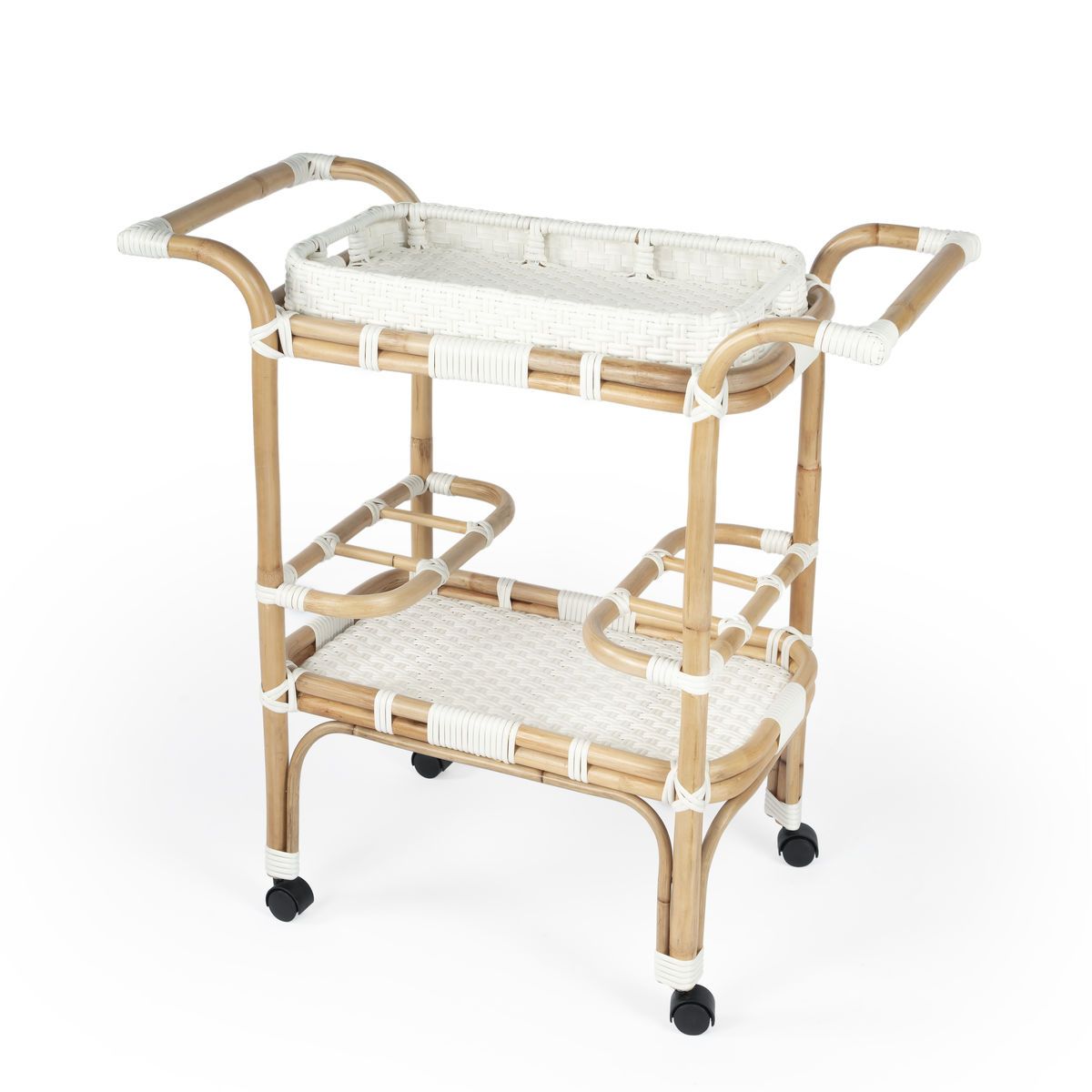 Butler Specialty Selena Rattan Bar Car