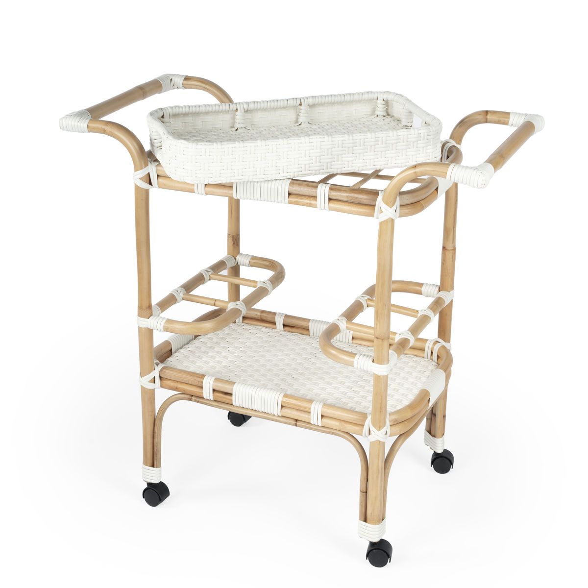 Butler Specialty Selena Rattan Bar Car