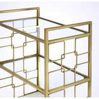 Thumbnail for Butler Specialty 5347402 Arcadia Polished Gold Bar Cart