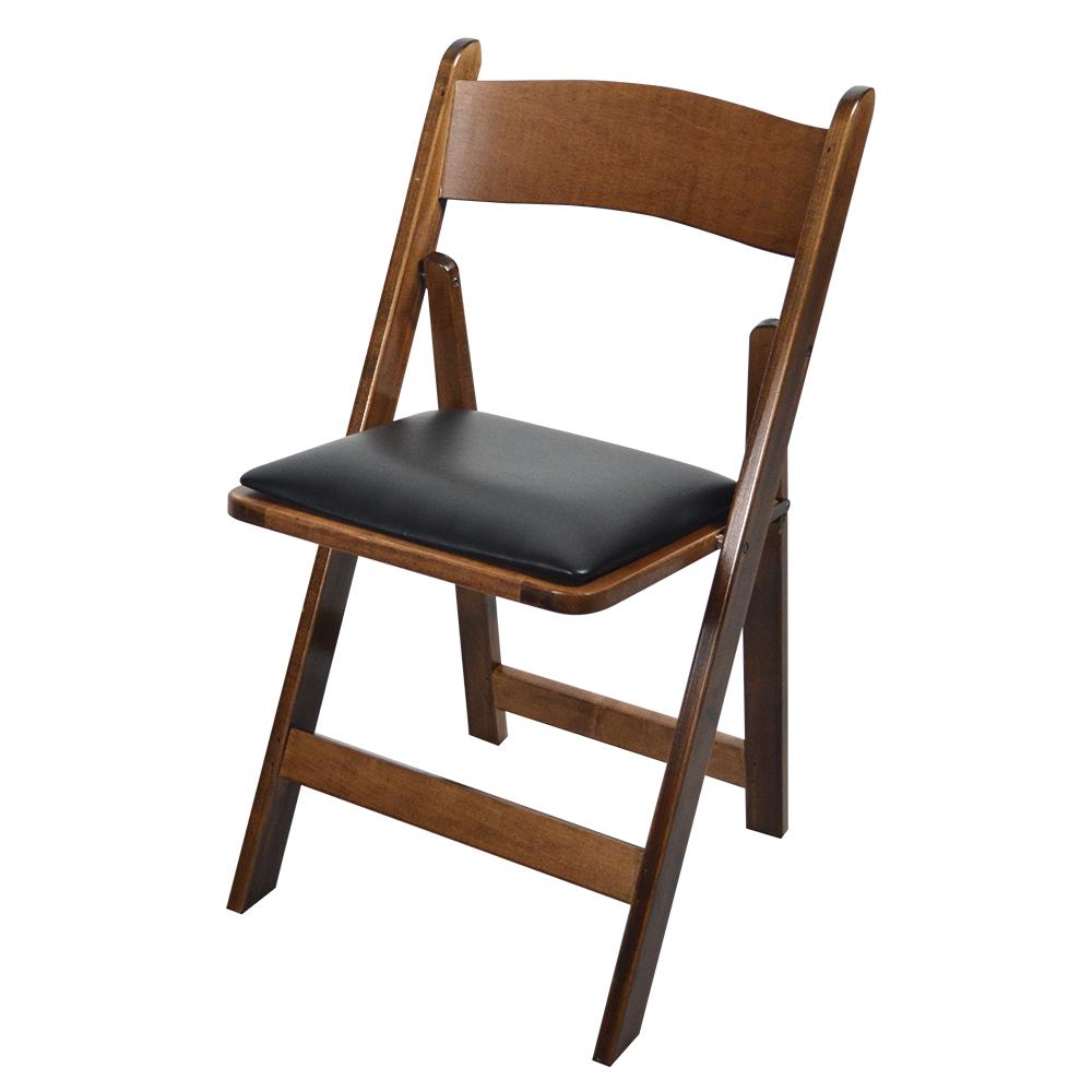 Kestell Maple Folding Chairs - Vinyl