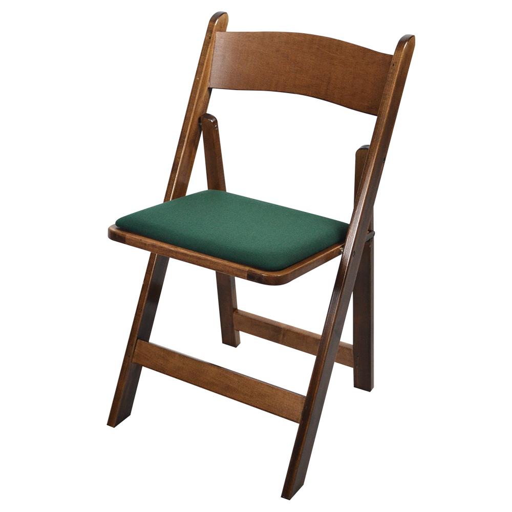 Kestell Maple Folding Chairs - Billiard Fabric