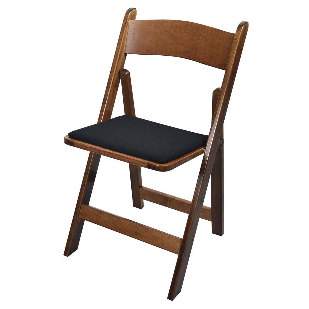 Kestell Maple Folding Chairs - Billiard Fabric