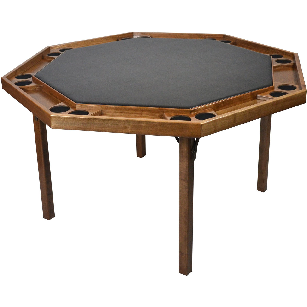Kestell 8 Player 52" Maple Contemporary Folding Poker Table