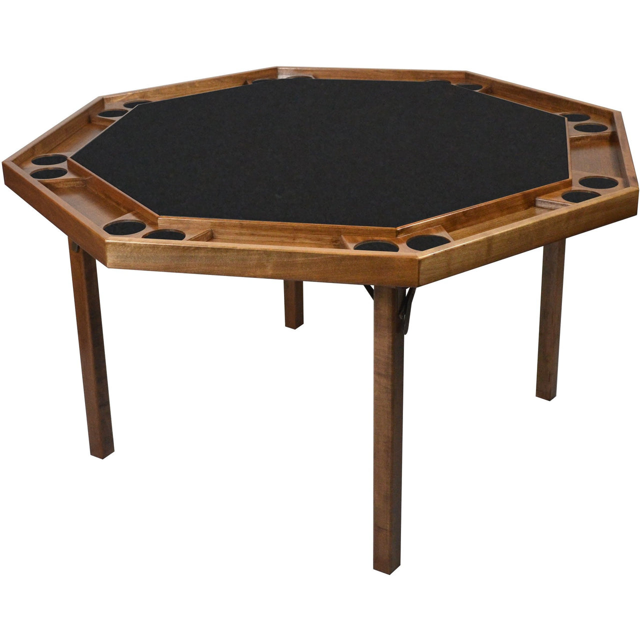 Kestell 8 Player 52" Maple Contemporary Folding Poker Table