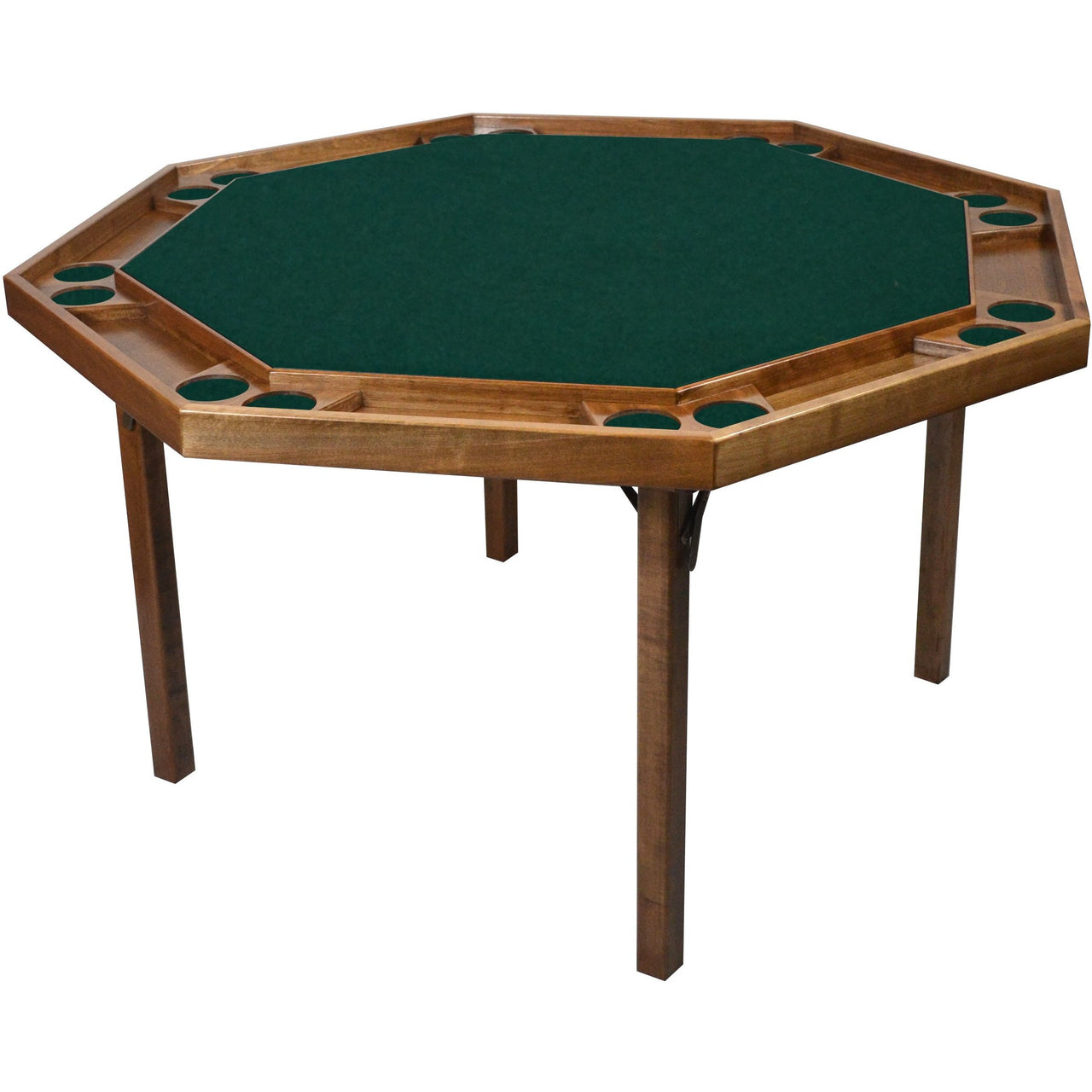 Kestell 8 Player 52" Maple Contemporary Folding Poker Table
