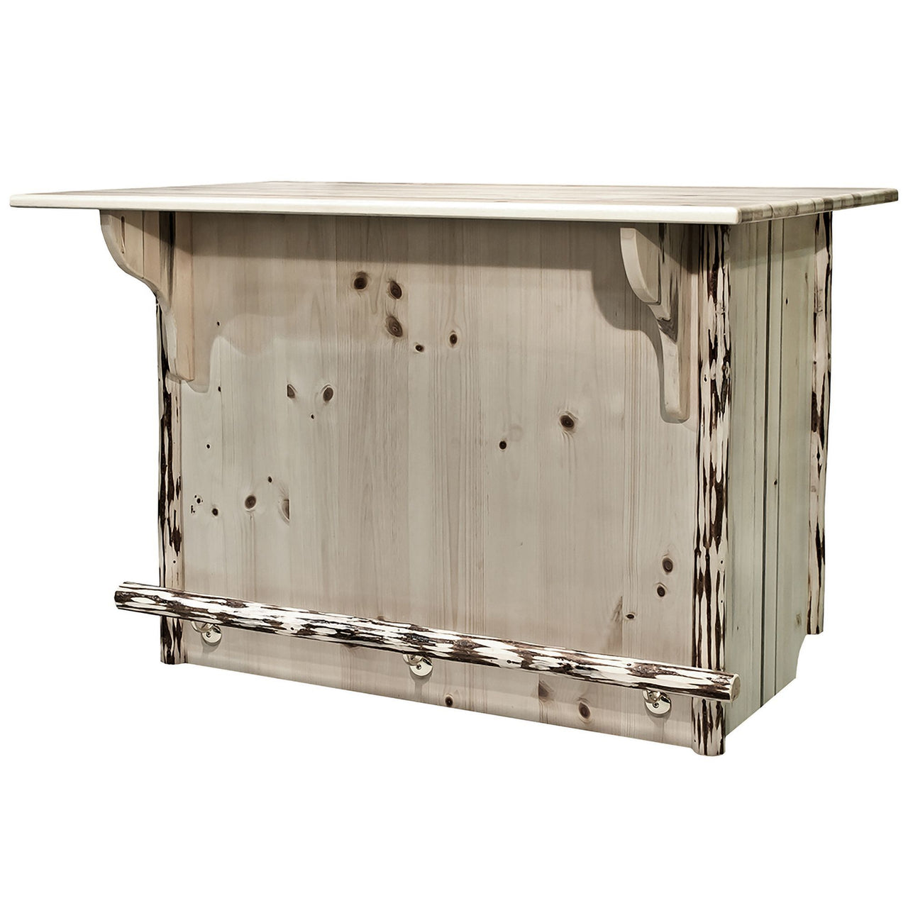 Montana Collection Deluxe Bar with Foot Rail MWBWRD Ready Finish