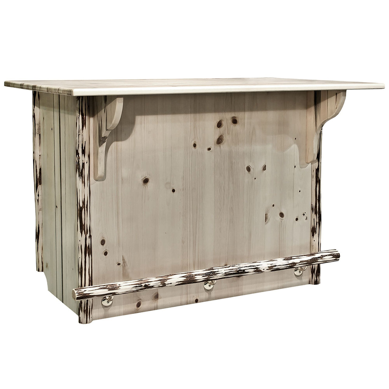 Montana Collection Deluxe Bar with Foot Rail MWBWRD Ready Finish