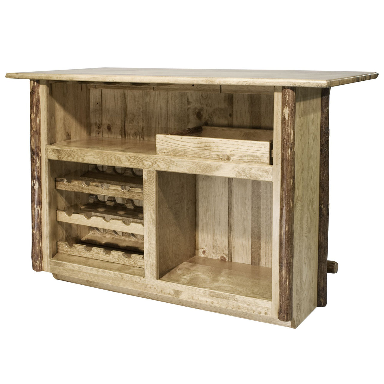 Montana Glacier Country Collection MWGCBWRD Deluxe Bar with Foot Rail