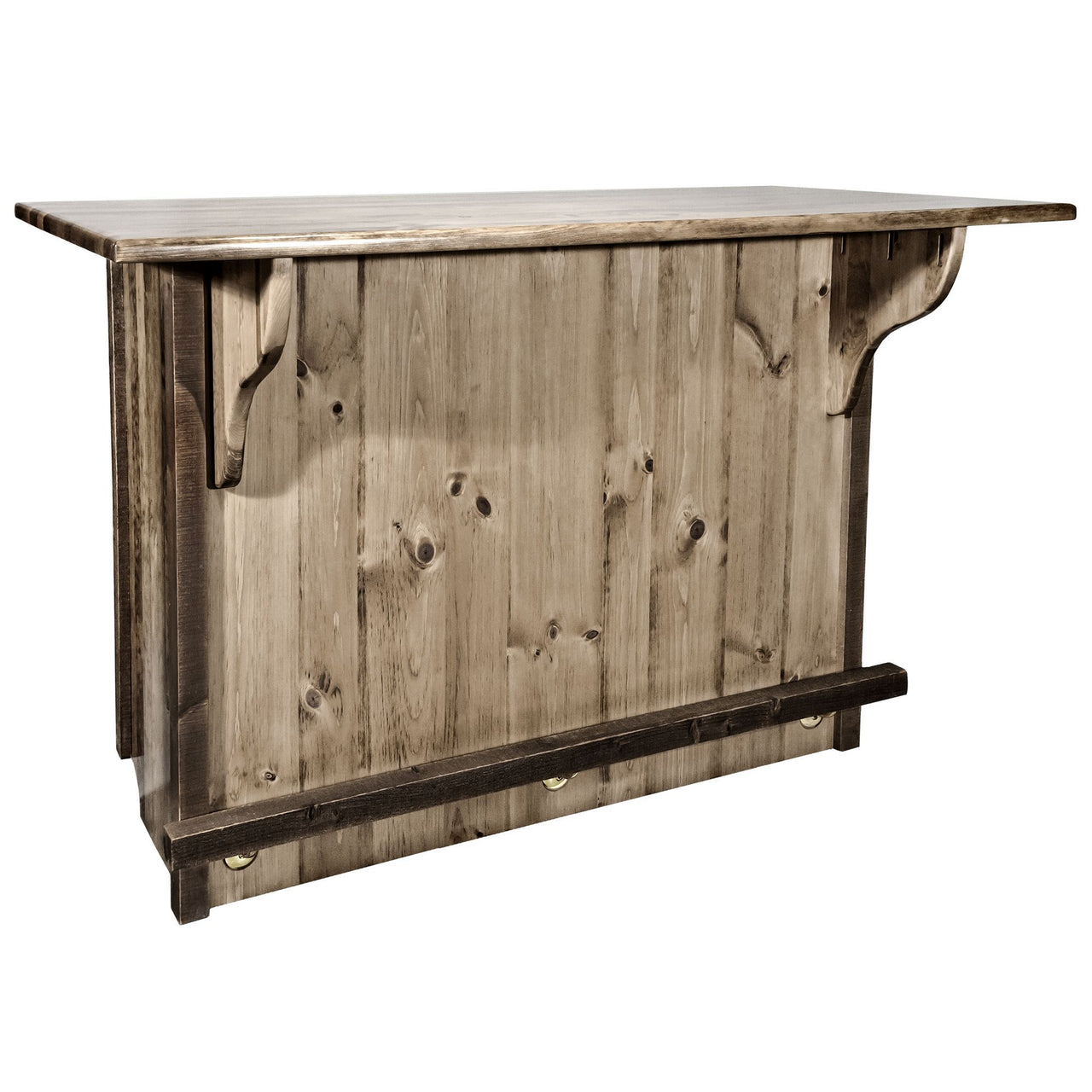 Montana Homestead Collection Bar with Foot Rail WHCBWRSL