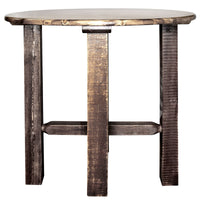 Thumbnail for Montana Homestead Collection Bistro Table Stain Lacquer Finish MWHCBTSL36 Round 36inches