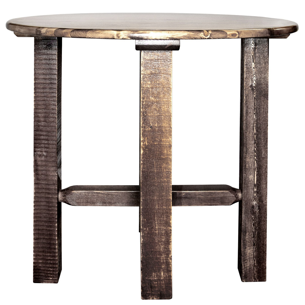 Montana Homestead Collection Bistro Table Stain Lacquer Finish MWHCBTSL36 Round 36inches
