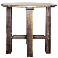 Thumbnail for Montana Homestead Collection Bistro Table Stain Lacquer Finish MWHCBTSL36 Round 36inches