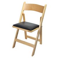 Thumbnail for Kestell Maple Folding Chairs - Vinyl