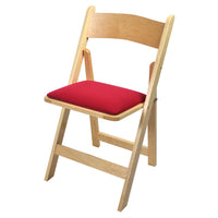 Thumbnail for Kestell Maple Folding Chairs - Billiard Fabric