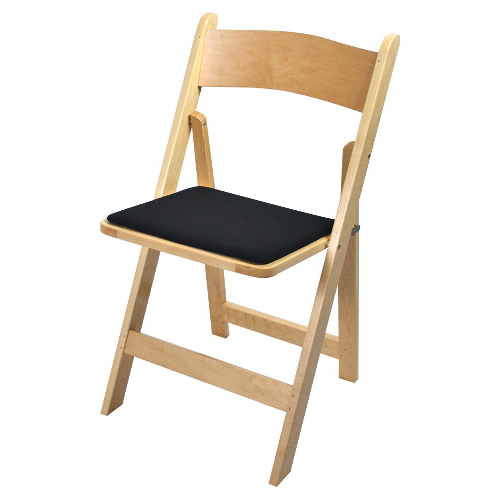 Kestell Maple Folding Chairs - Billiard Fabric